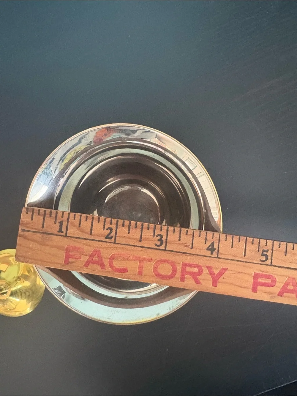 Vintage Etched Brass Coupes - Pair of 2 Lead Free